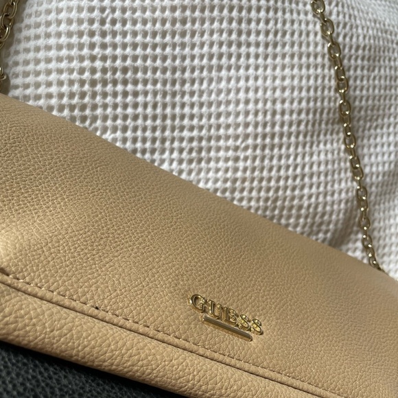 GUESS Two-Tone Black and Tan Clutch - Picture 4 of 4